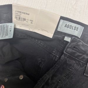Brand New Agolde Lana Mid Rise Black